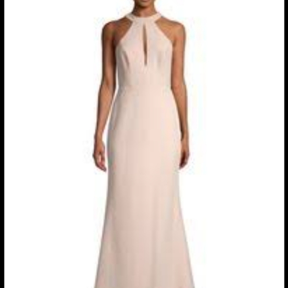 BCBGMAXAZRIA Womens Racerback Halter Gown - Picture 5 of 8